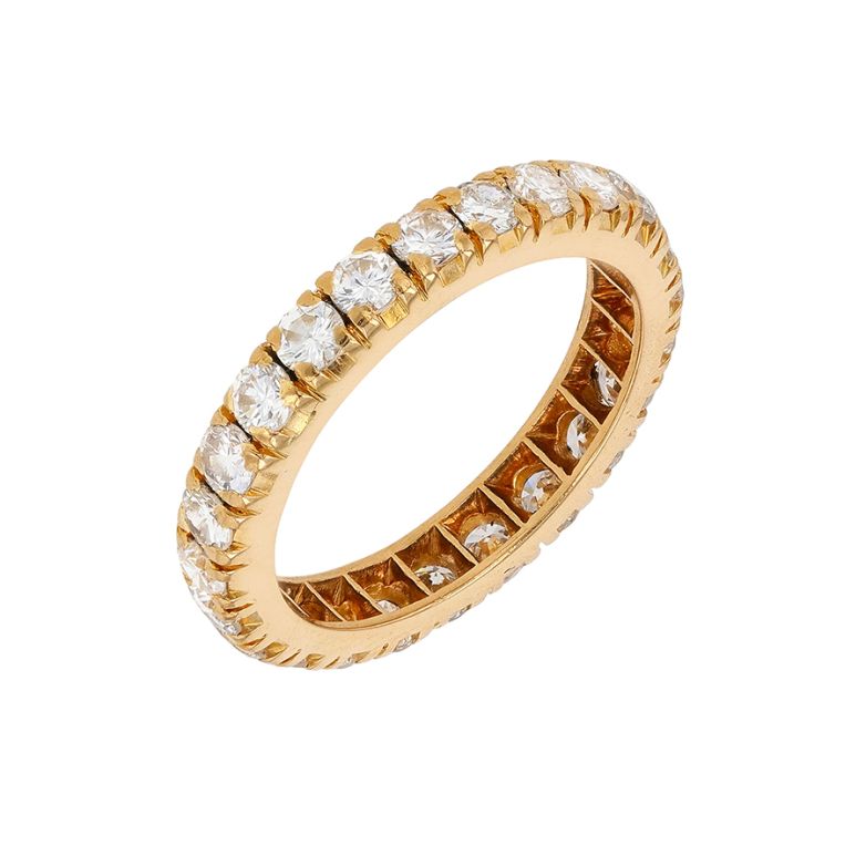 Alliance tour complet diamants 1.44 carat or jaune 3.27g Comme neuf -  reconditionné disponible sur Gemme Les Bijoux